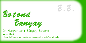 botond banyay business card